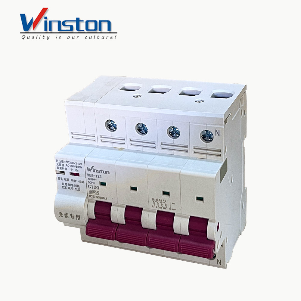 WB8-125 400V 4P Miniature Photovoltaic Circuit Breaker