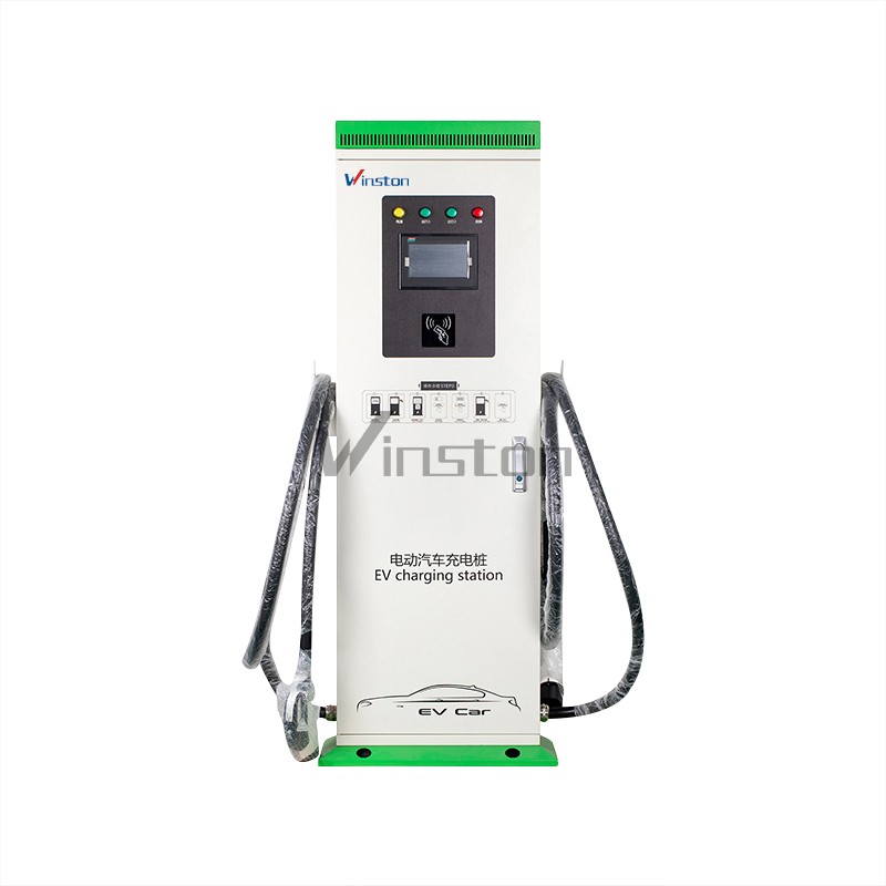 Electric Car Ev Charger Vertical Double Gun AC Charging Stations 30KW