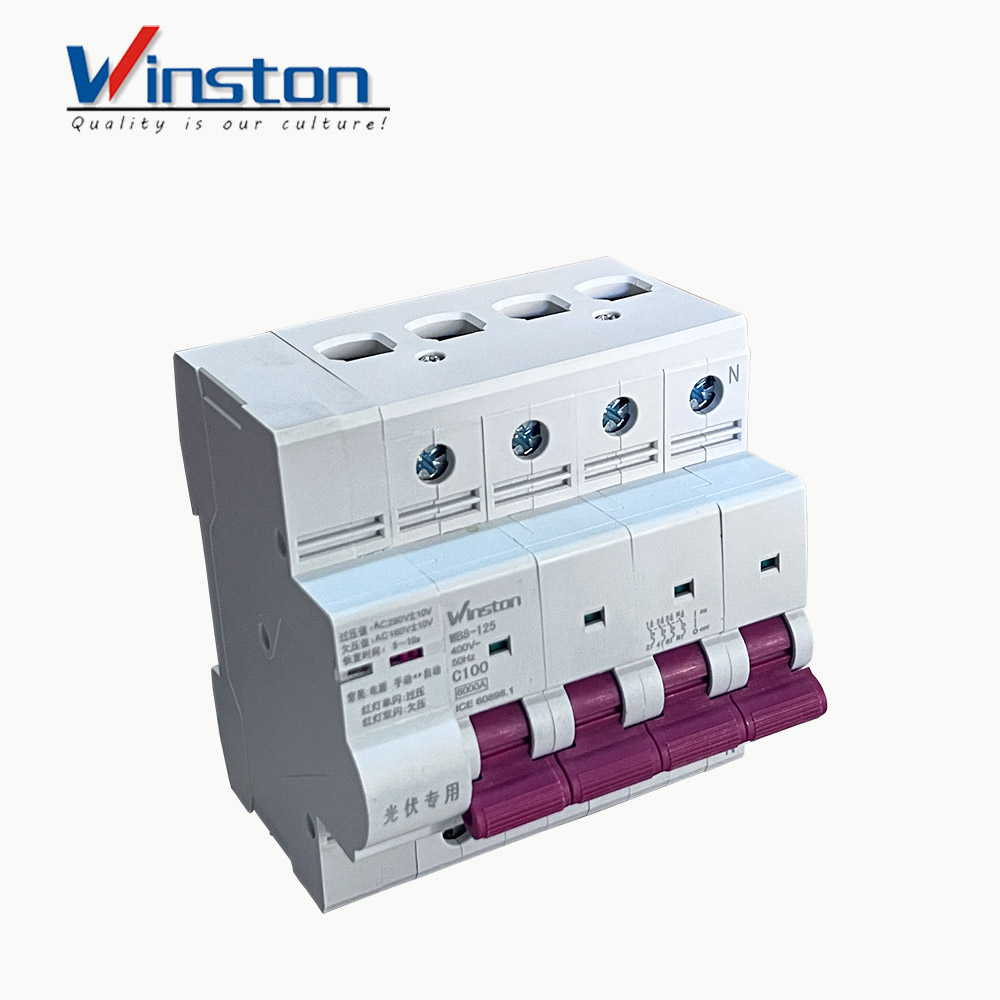 WB8-125 400V 4P Miniature Photovoltaic Circuit Breaker