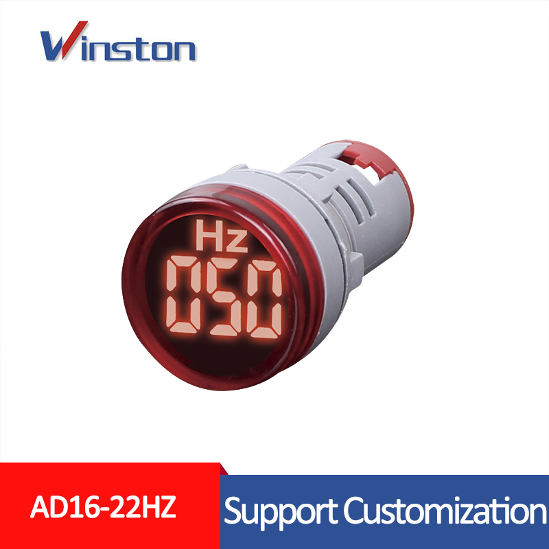 AD16-22Hz 22mm 0 - 99Hz RED Led light Digital Hertz Meter Indicator Frequency meter