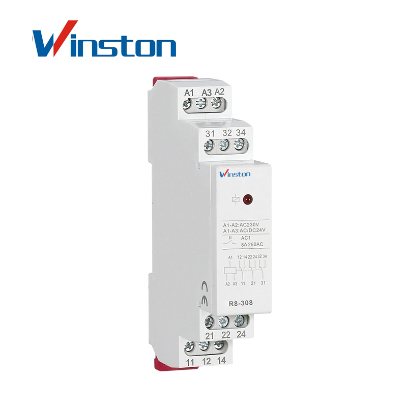 Winston R8-316 AC DC12V 24V 3VA 1.2W Auxiliary Intermediate relay