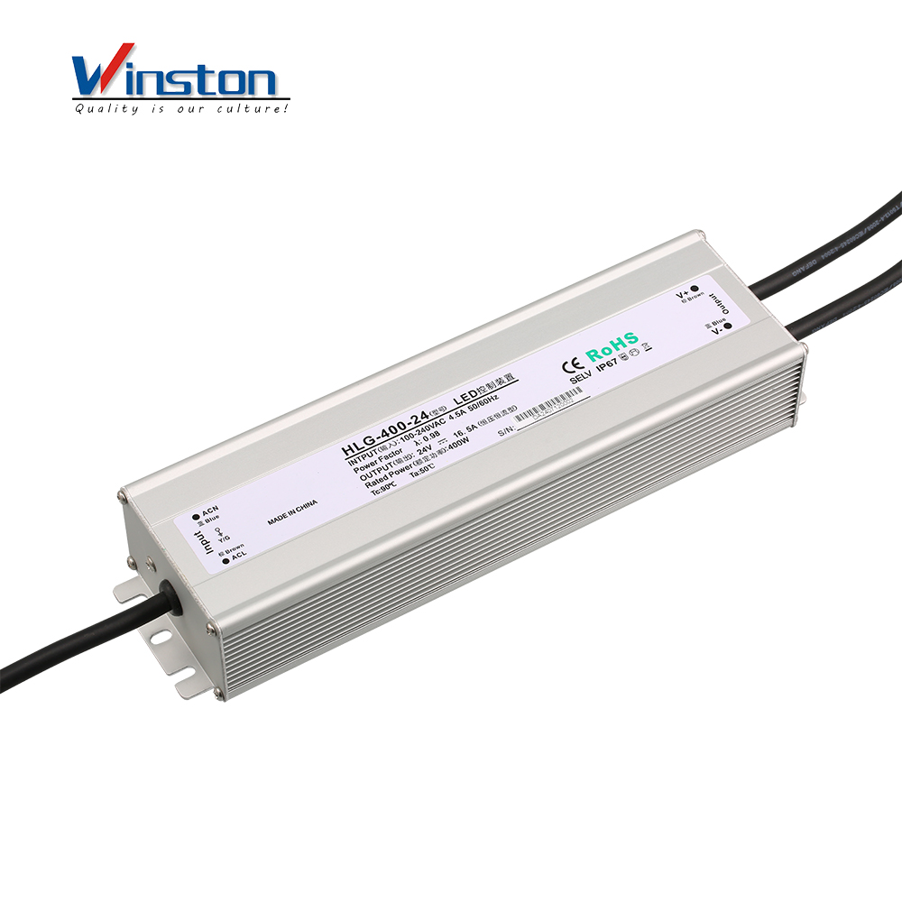 HLG-400 400W Waterproof IP67 SMPS Led Driver Power Supply For Outdoor Led Lighting