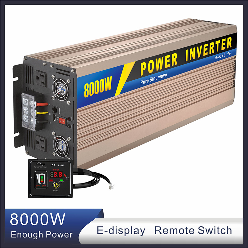 8000W 8KW 24V 48V 96V DC Power Inverter Solar Pure Sine Wave Inverter