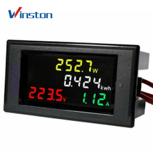 D69-2049 100A 80-300V Digital AC Voltmeter and Ammeter Voltage Meters Electric Power Energy