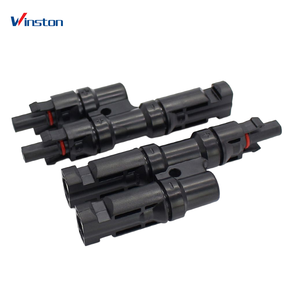 Winston Parallel Connection T Type Solar Panel Cable Branch Connector