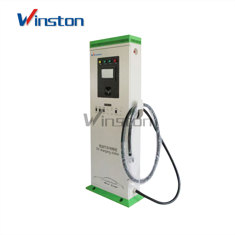 Electric Car Ev Charger Vertical Double Gun AC Charging Stations 30KW