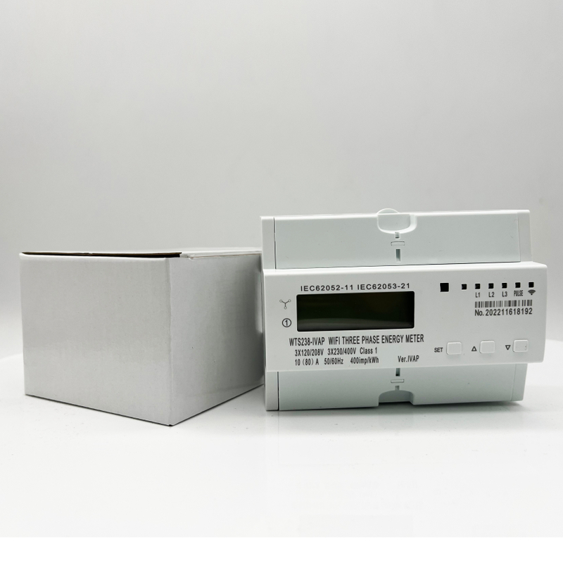 Three phase 4 wires din rail type smart WIFI electricity remote control ...