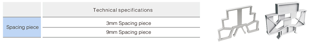 Spacing piece