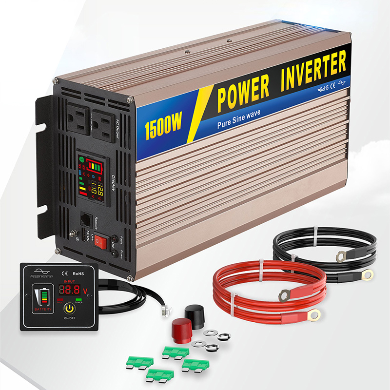  Kinverch 1500W Pure Sine Wave Power Inverter 12V DC to