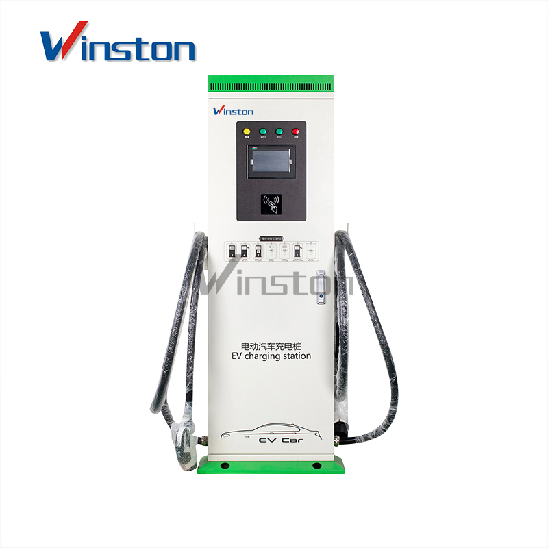 Electric Car Ev Charger Vertical Double Gun AC Charging Stations 30KW