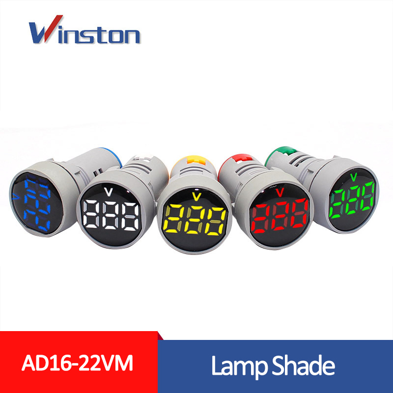 AD16-22VM 22mm AC 20V - 500V Led light Digital Voltage Meter Voltmeter Indicator