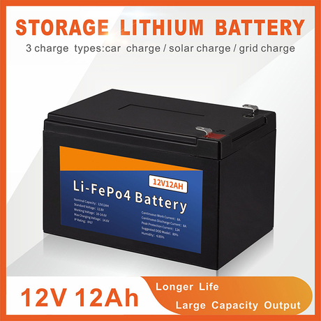12V 12AH 0.15KWH Cell Solar Energy LiFePO4 Li-Ion Storage Lithium Ion  Battery - Buy LiFePo4 battery, Lithium Ion Battery, Solar battery Product  on China Thermostat,Heater,Sensor, switching power supply, relay,soft  starter - YUEQING WINSTON