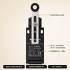 Adjustable Ball Lever Limit Switches IP66 Micro Limit Switch for Automatic Door Position Control