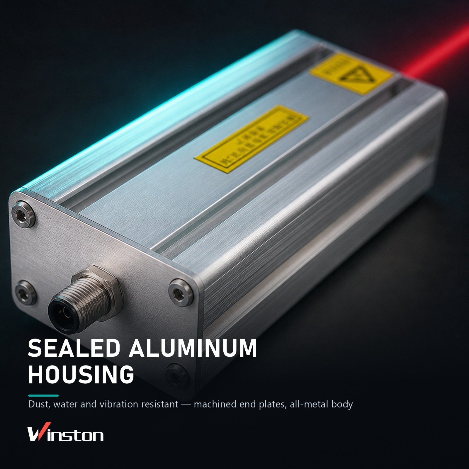 Laser Positioning Sensor 650nm Red Beam 10m Range DC 10-24V for Rock Drill Jumbo Tunnel Alignment