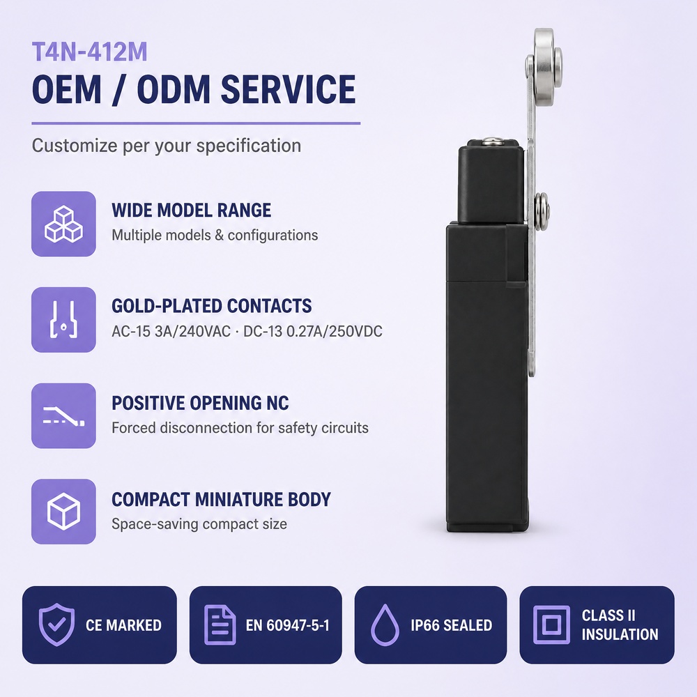 Metal Roller Limit Switches IP66 Adjustable Lever for Industrial Machine Guard SystemsLIMIT