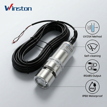 High Accuracy Self-cleaning UV254 COD Sensor RS485 Modbus RTU Maintenance-free Online Water Quality Monitoring Probe