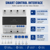Dual Power Automatic Transfer Switch ATS MCU Control 1-63A AC220V 50/60Hz DIN Rail Mount Changeover Switch