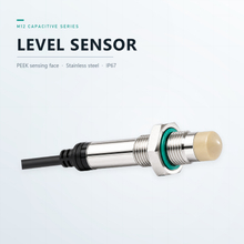 M12 Capacitive Level Switch Connector 316L Liquid Level Sensor PEEK Probe Water Tank PNP NPN