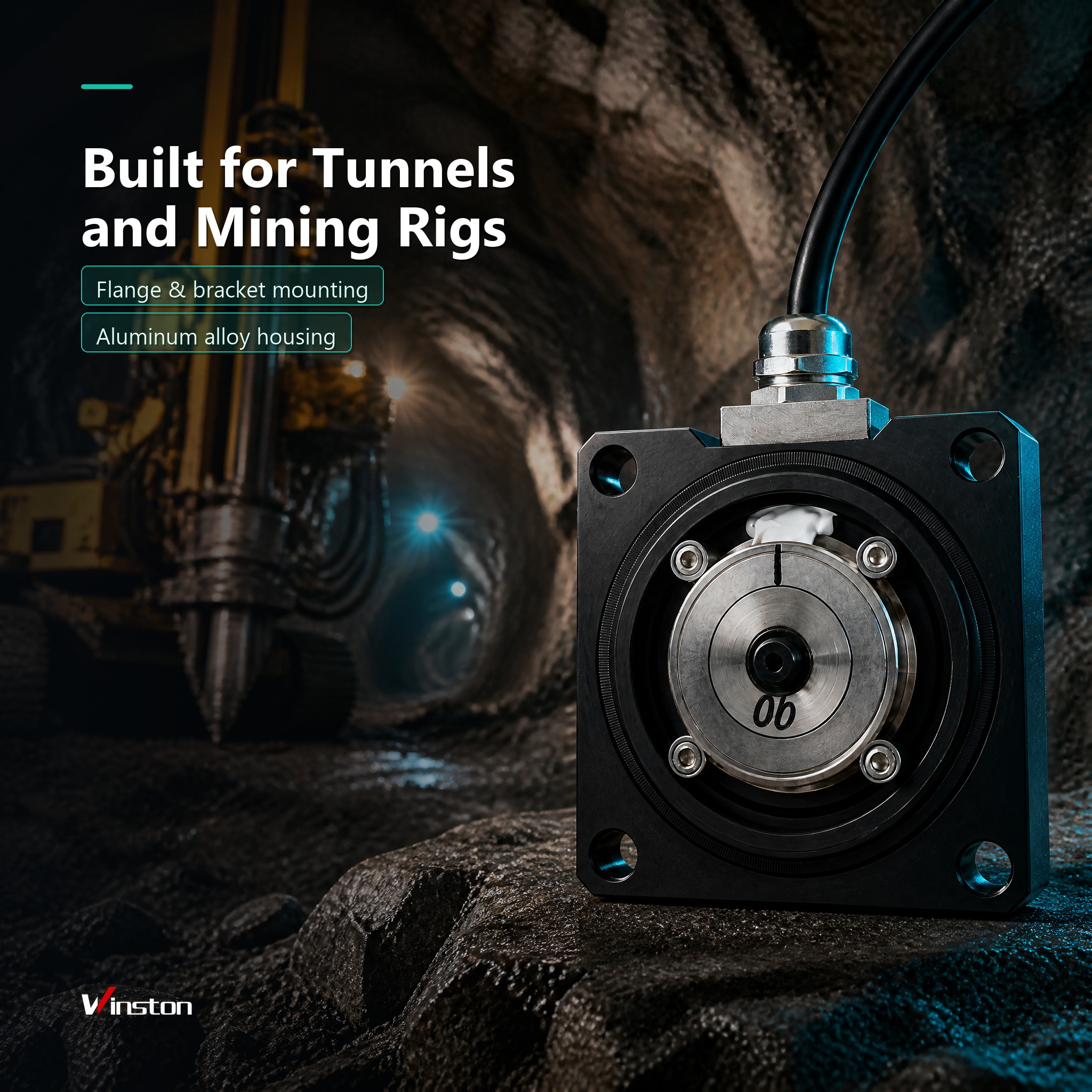 Rotary Angle Sensor 0-360 Degree Inclinometer Tilt Sensor IP67 for Rock Drill Boom Positioning