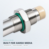 M12 Capacitive Level Switch Connector 316L Liquid Level Sensor PEEK Probe Water Tank PNP NPN