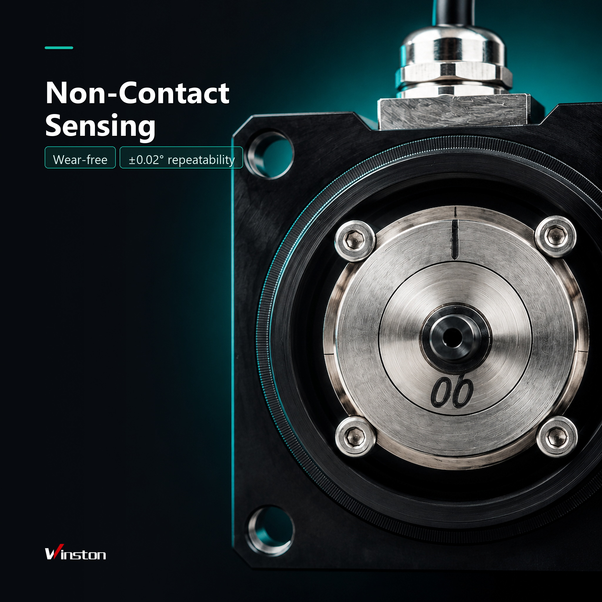 Rotary Angle Sensor 0-360 Degree Inclinometer Tilt Sensor IP67 for Rock Drill Boom Positioning