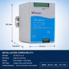Industrial 480W 24V 20A DIN Rail Switching Power Supply AC-DC Single Output Active PFC High Efficiency for Automation PLC