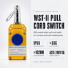 Industrial Conveyor Pull Cord Switch Safety Emergency Stop Rope Switch IP65 Cord Pull Switches AC15 240V/3A Electrical