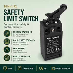 Vertical Cantilever Roller Lever Limit Switches IP66 Waterproof for Overhead Crane Conveyor Elevator Control