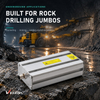Laser Positioning Sensor 650nm Red Beam 10m Range DC 10-24V for Rock Drill Jumbo Tunnel Alignment