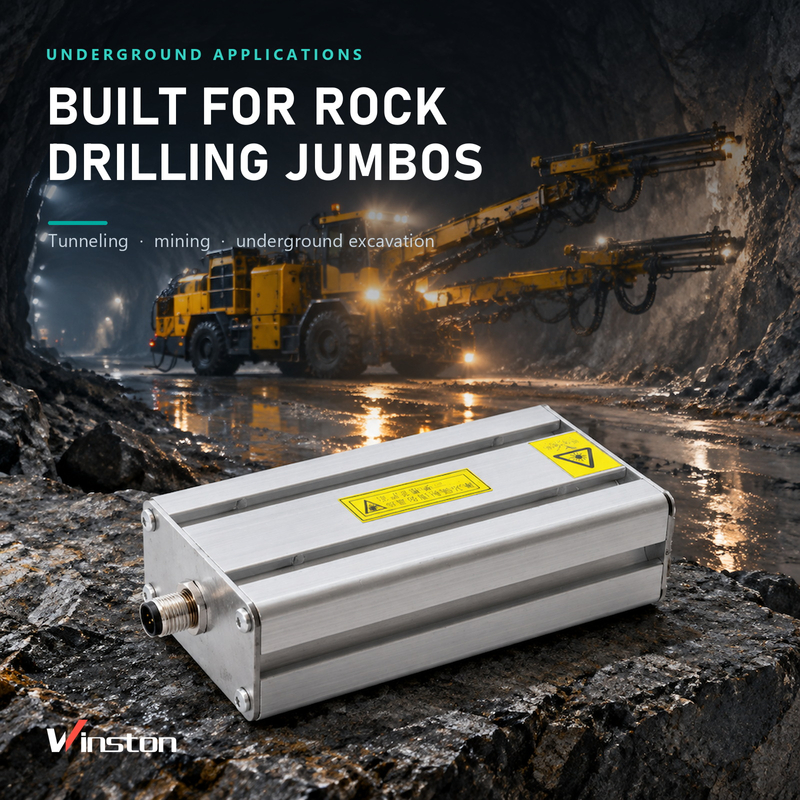 Laser Positioning Sensor 650nm Red Beam 10m Range DC 10-24V for Rock Drill Jumbo Tunnel Alignment