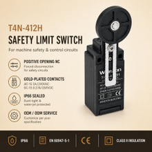 Adjustable Rubber Wheel Limit Switches IP66 for Gate Opener and Rolling Shutter Control