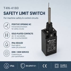 Spring Whisker Limit Switches IP66 Waterproof for Sliding Gate Motor Door Sensor Control