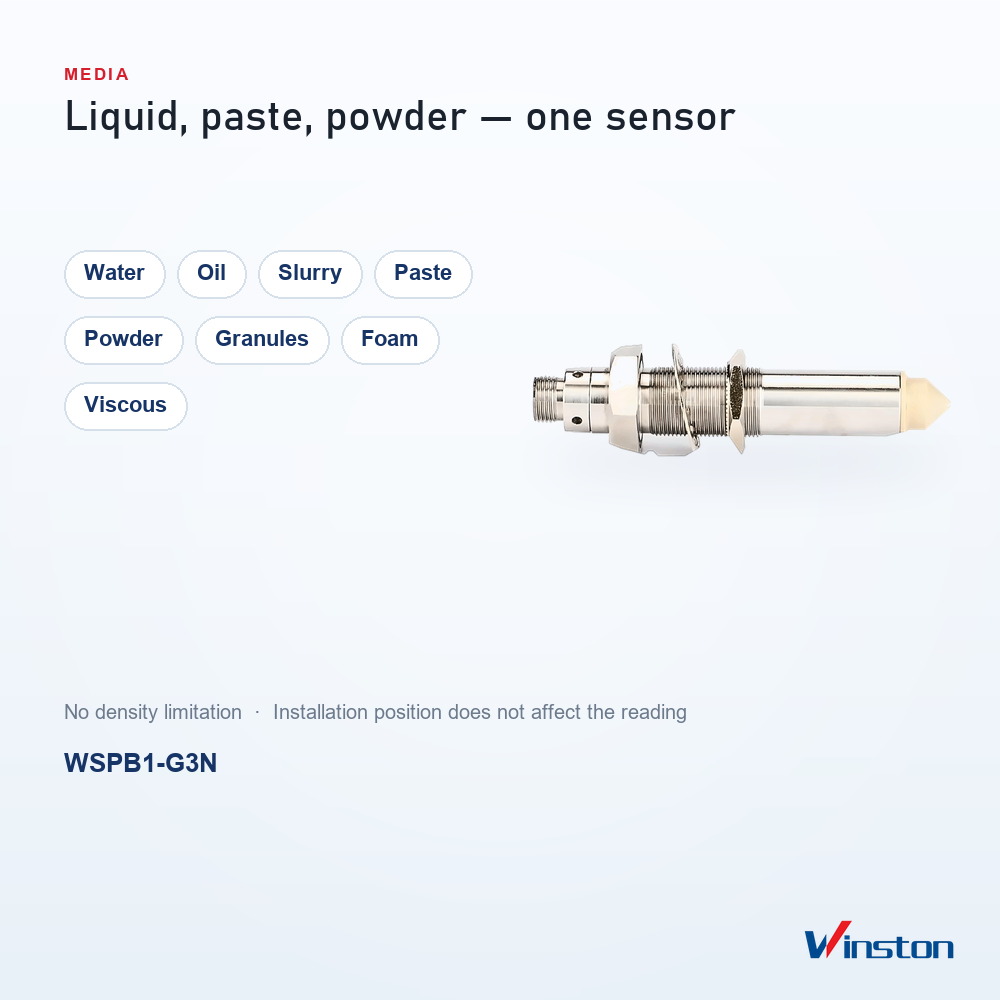 Long Probe Liquid Level Sensor WSPB1-G3N Extended Water Level Sensor for Deep Tanks and Tall Silos G1/2