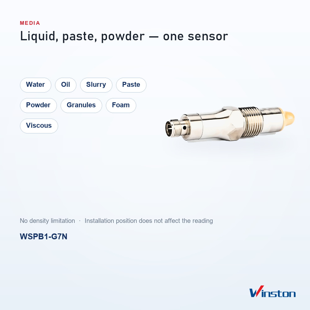 Compact Liquid Level Sensor WSPB1-G7N Short Body Water Level Sensor for Small Tanks and Pipe Mounting